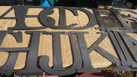 large metal letters for gate